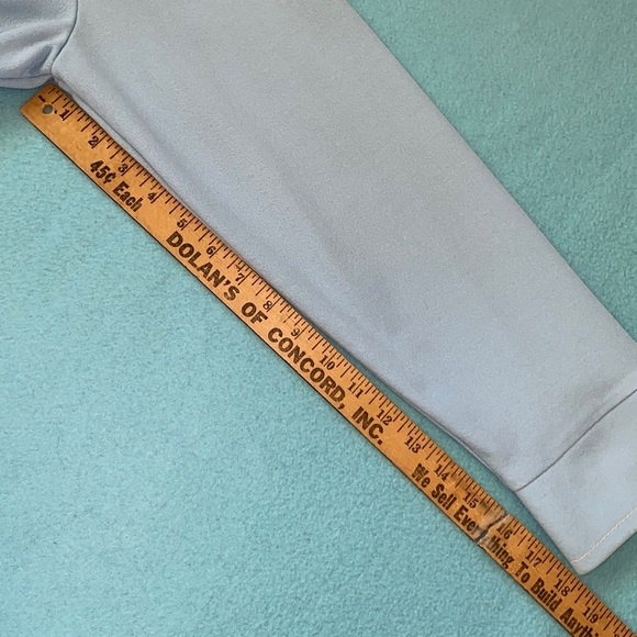 JCPenney 1970’s Flight 1 leisure suit jacket slacks polyester sky blue size 44R - Picture 4 of 12